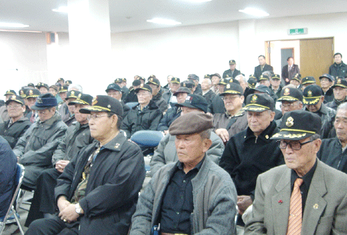                       ▲ 참전유공자회 회원들이 총회에       참석했다.      